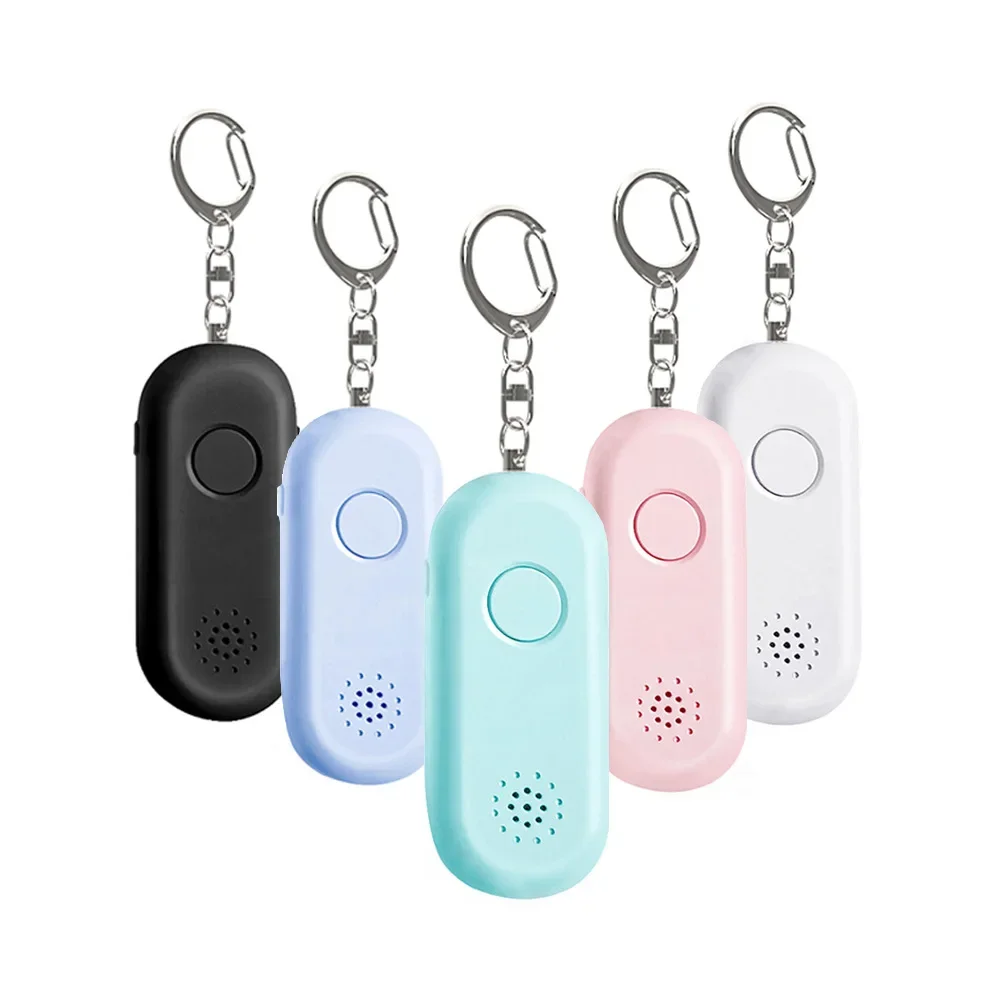Alarma extractora de seguridad Personal, llavero de emergencia de autodefensa, protección para mujeres, anillo de tracción, sirena, carga USB, 120dB