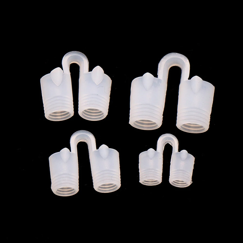 4/8PCS Anti Snoring Device Nose Clip Hollowed/silicone Snoring Snore Apnea Solution Stop Insonia Sleeping Men Women anti Ronco