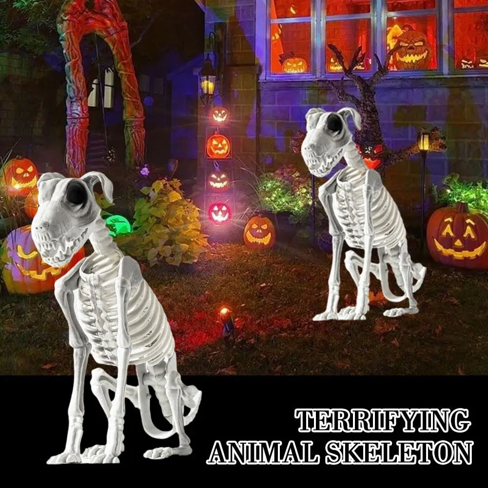 Halloween Dark Horror Animal Skeletons Skeletons Decoration Decorate Props Skeleton House Animal The Terrifying Haunted W8K7