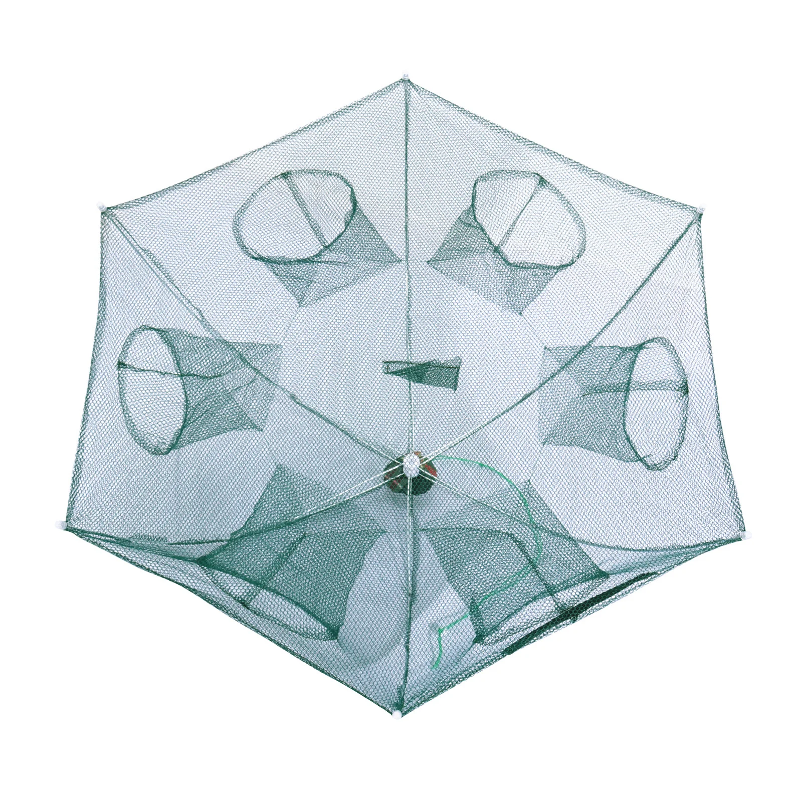 

Foldable Crab Net Winomo Six Entrance Umbrella Head Random Color for Fish Minnow Crawfish Shrimp Easy Carry Special Zipper