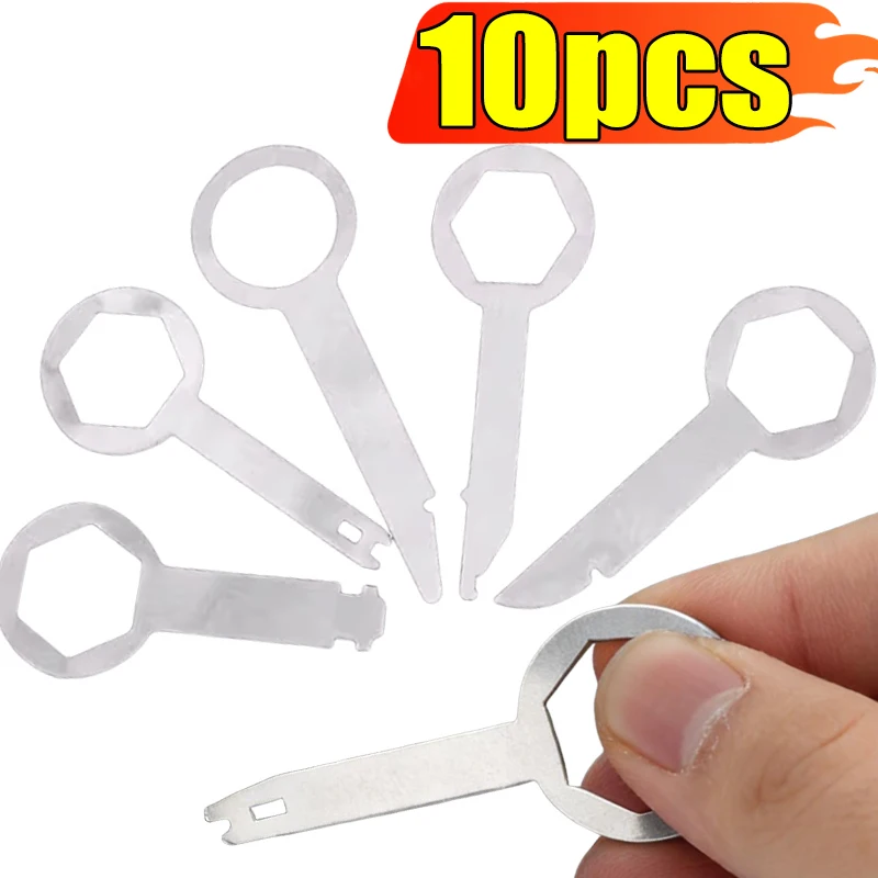 

5-10PCS Car Audio Install Tool Radio Stereo Removal Extractor Key Release Pin Head Unit for VW Audi Ford Mercedes Benz Skoda