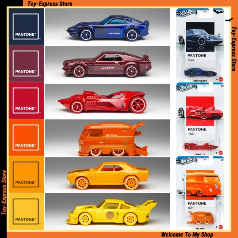 

Hot Wheels 2026 Серия Silver Pantone A, детские игрушки, Hotwheels Nissan Ford Kool Kombi Porsche, модель автомобиля 1:64, игрушки для мальчиков