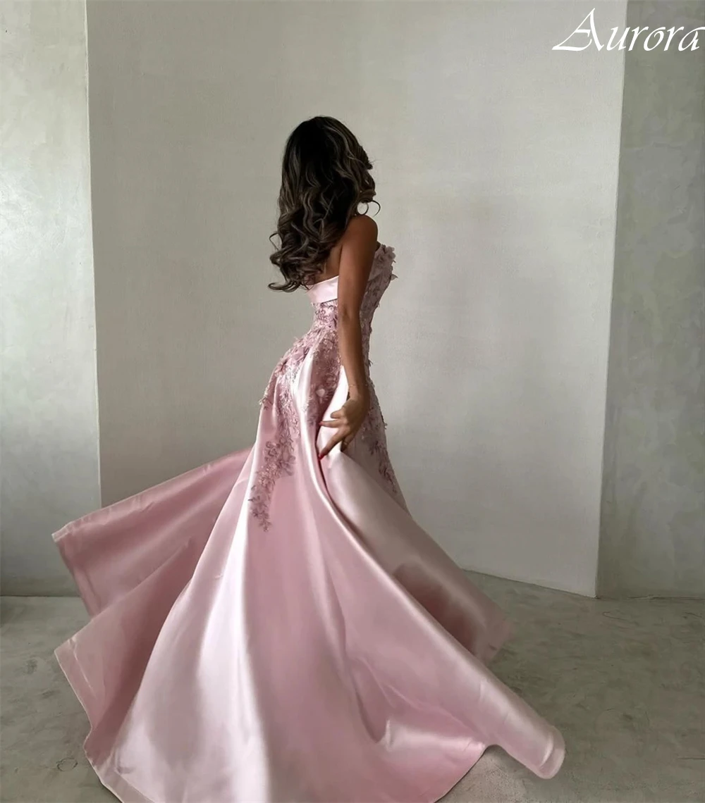 فساتين لحضور الحفلات الموسيقية الكلاسيكية بدون حمالات مخصصة من الدانتيل الرائع وزينة فستان سهرة على شكل حرف a مطرز بالترتر سويب تراين فساتين المشاهير