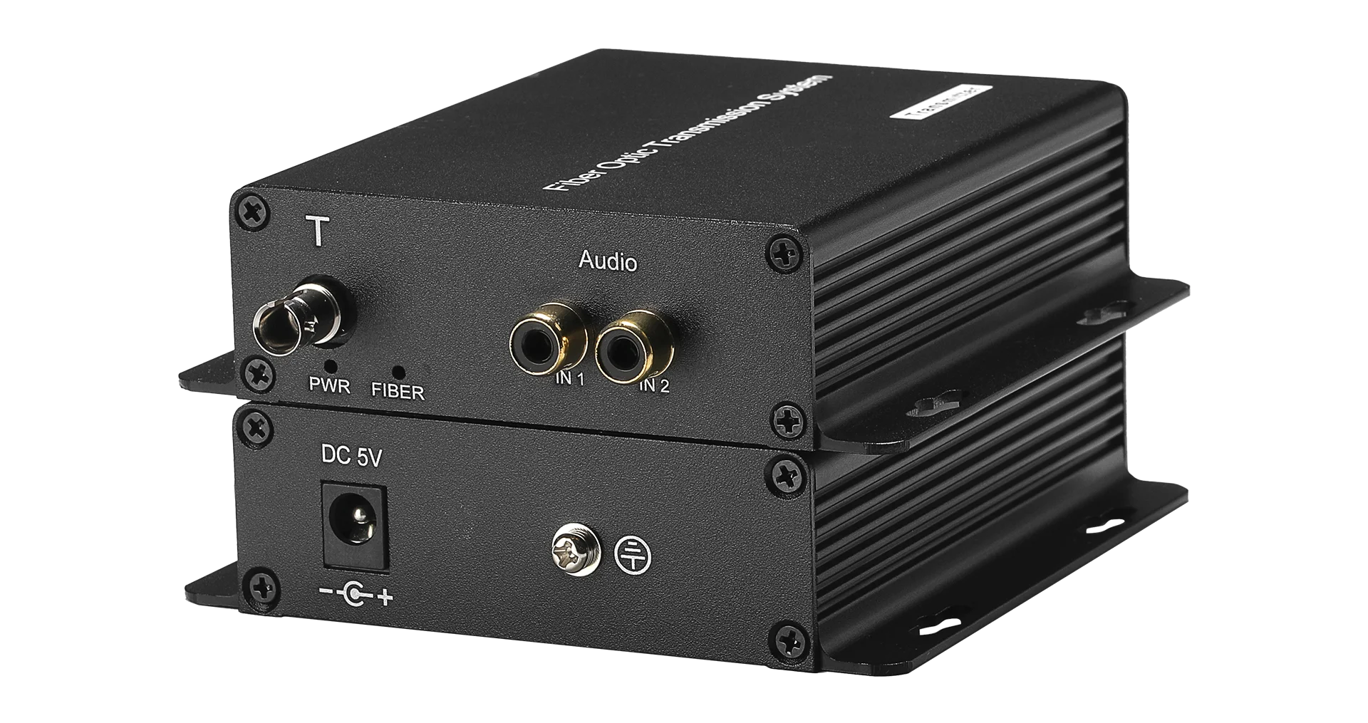 20KM FC光ファイバー2チャンネルRCAオーディオ-光ファイバーコンバーター、光ファイバー経由のオーディオエクステンダー