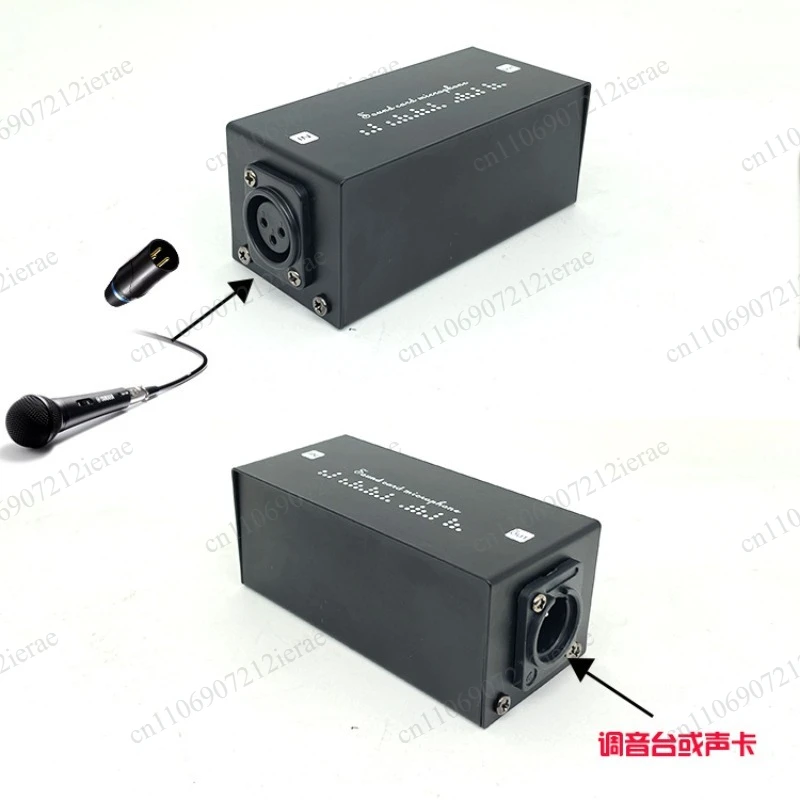 CL10 Dynamic Microphone Preamplifier Lossless Signal Booster 28dB Gain Professional for Stage Performance Studio Recording