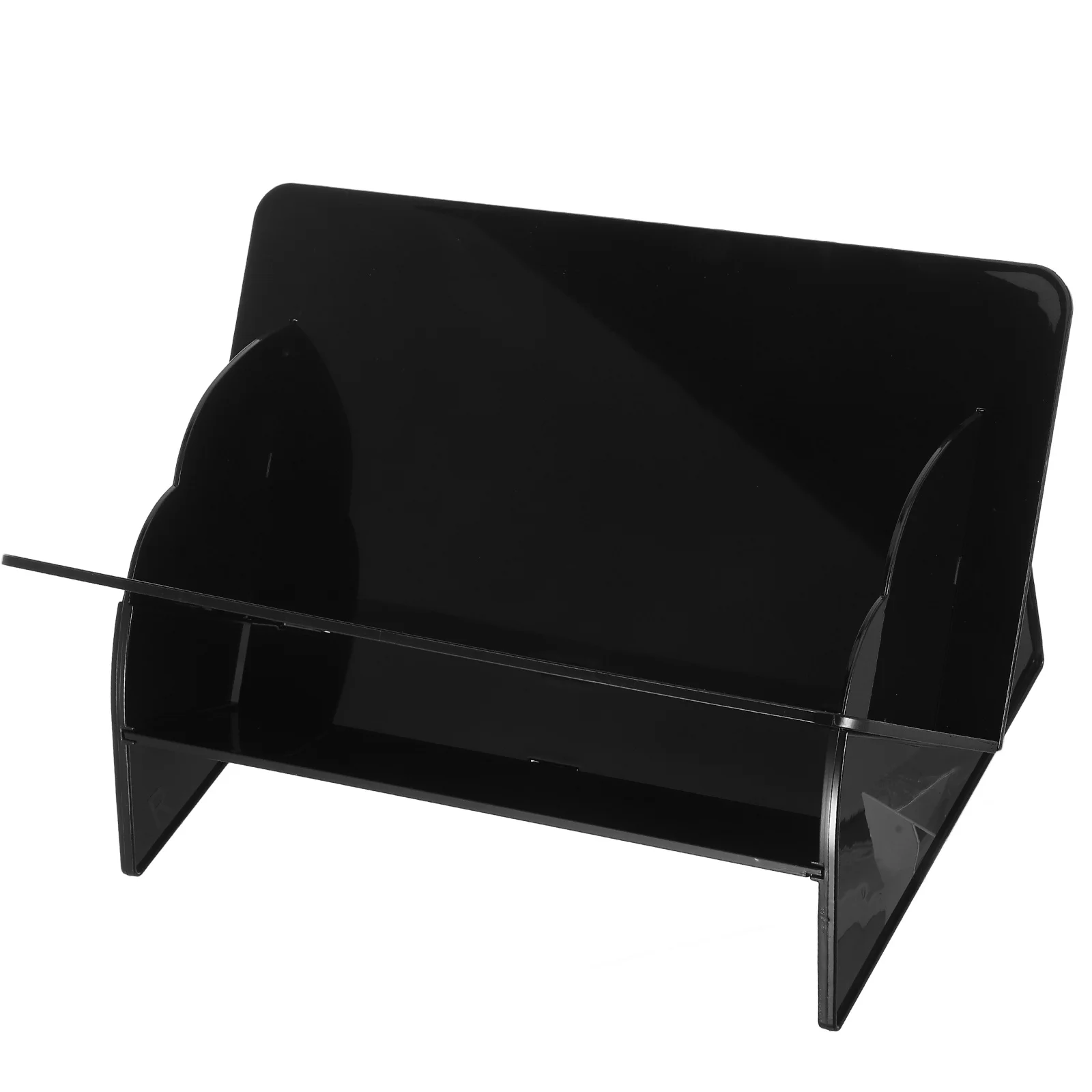 Book Storage Rack Minimalist Modern Tabletop Organizer For Home Office Stationery Files Sundries Display Shelf Plastic