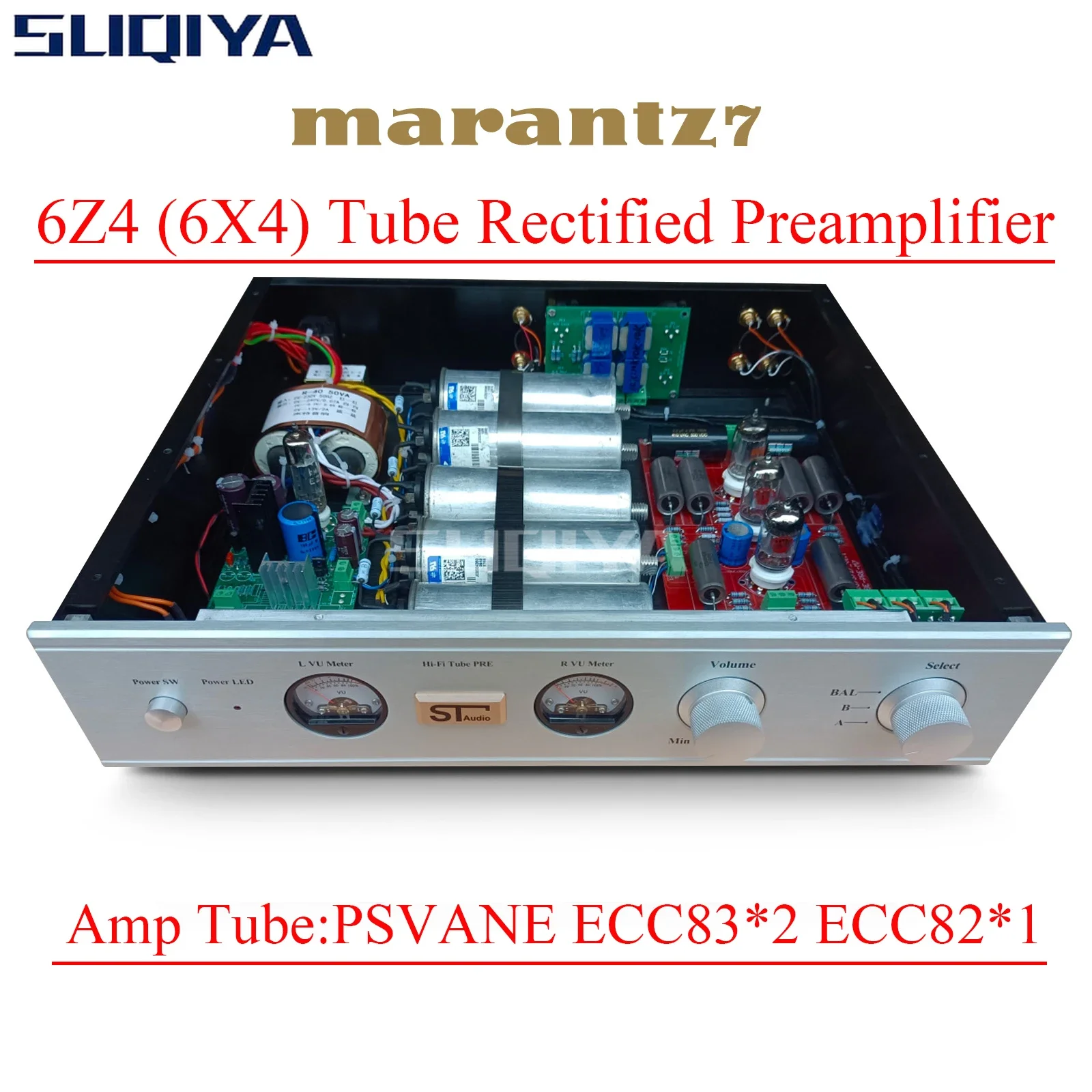 SUQIYA-High Pressure Oil Immersed Capacitor Marantz M7 FET 2SK1170 12AX7 Tube Preamp 6X4 12AU7 Tube Preamplifier Amplifier Audio