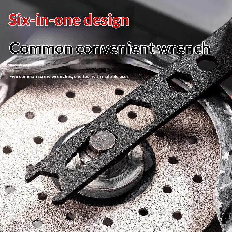 Four Claw Thickened Disassembly Adjustment Wrench, Multifunctional Angle Grinder Tool for Grinding Wheel Machine Accessories