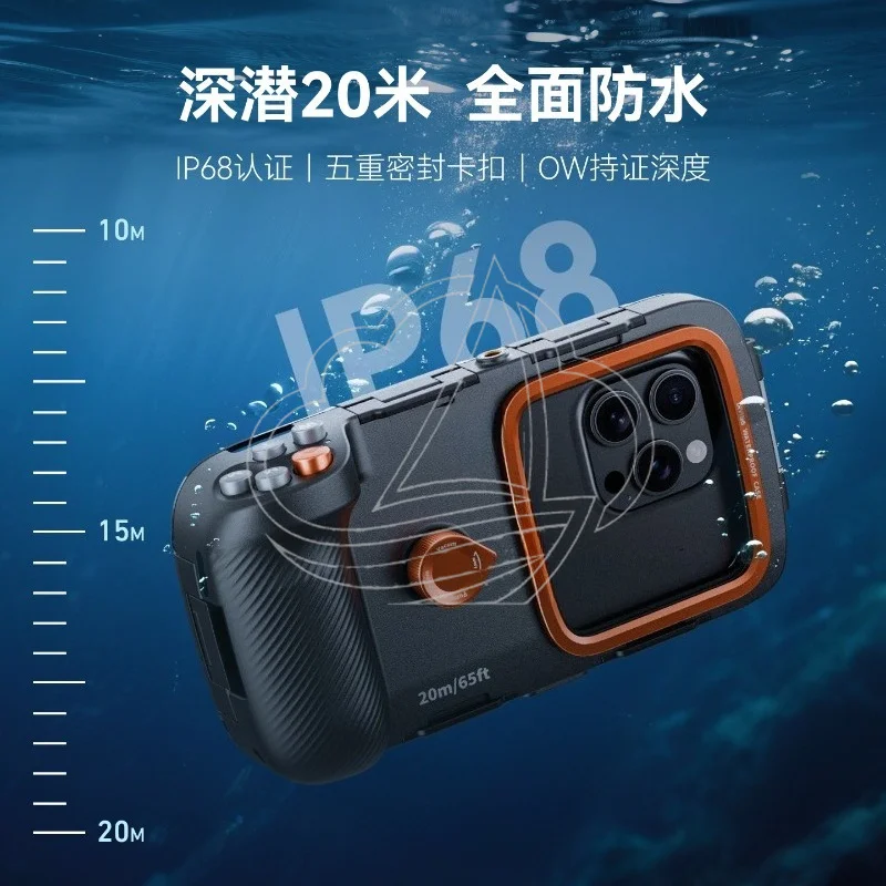 Bluetooth Diving Phone Case 20m Waterproof Underwater Housing for Smartphones