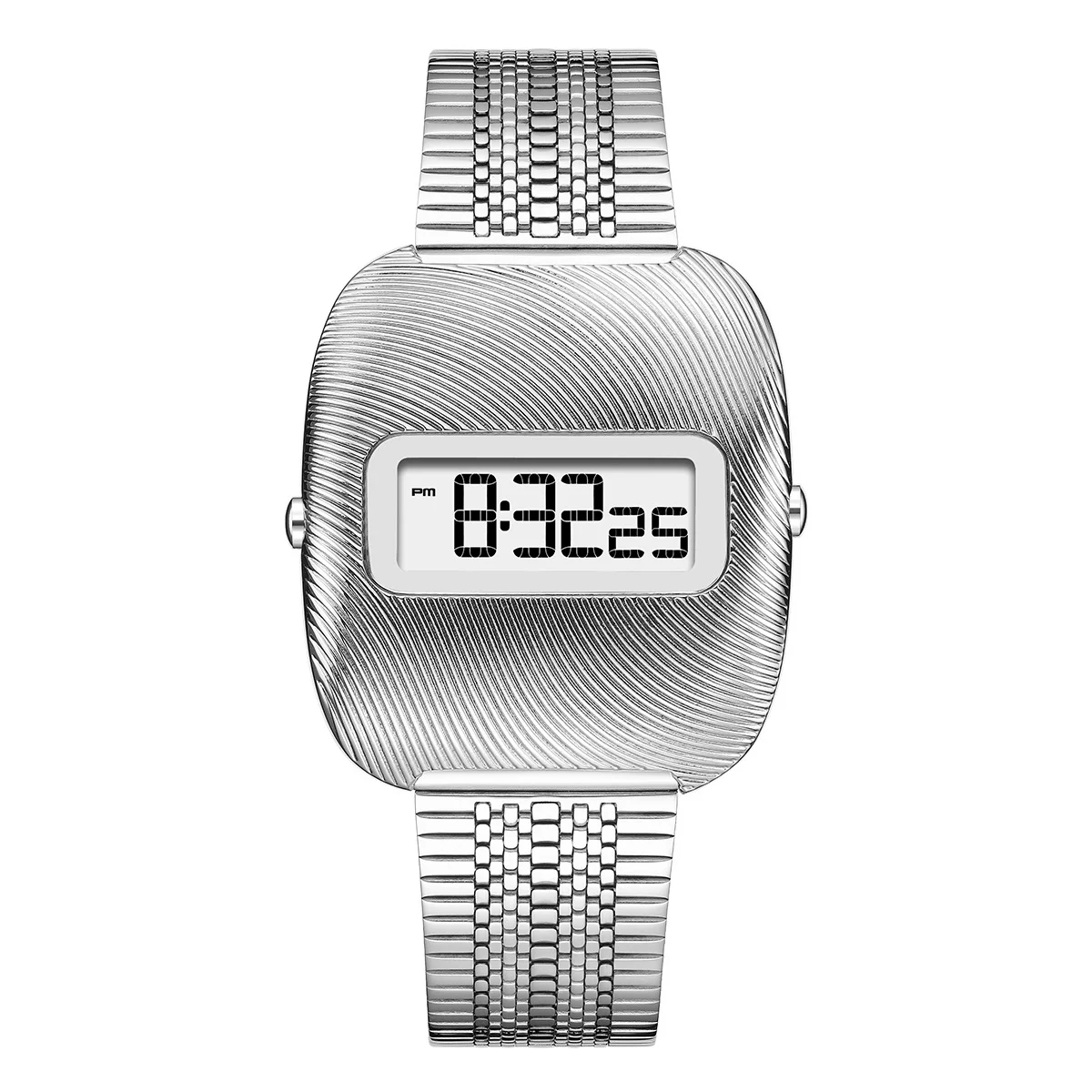 New high-end luxury men's and young students' quartz electronic dual movement waterproof night light multifunctional steel alloy