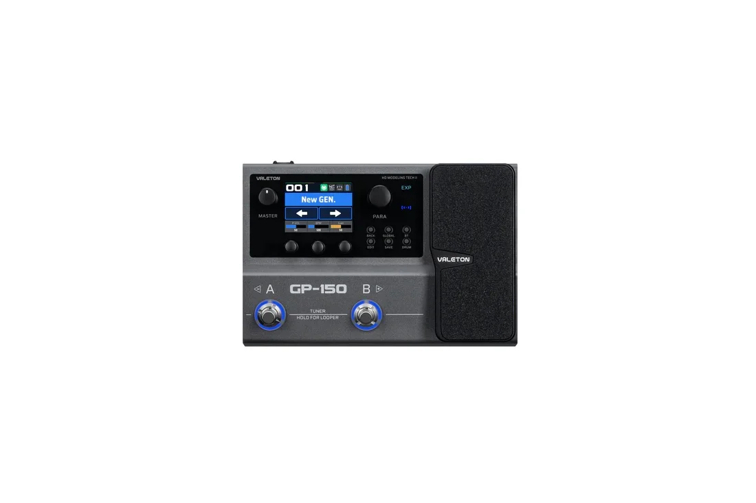 Valeton GP-150 Compact Guitar Effects Processor Amp Modeling IR Looper Drum Machine USB Audio Interface