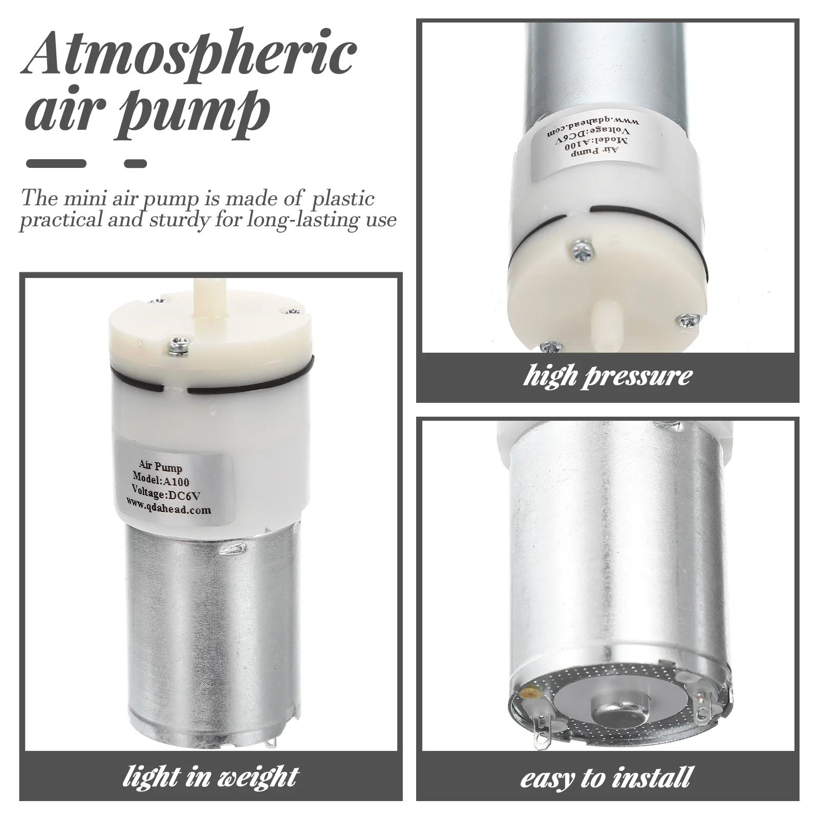 

Electric Vacuum Pump A120 Dc 6V Small Portable Pump For Home Medical Aquarium Therapy Bicycle Inflation Tool