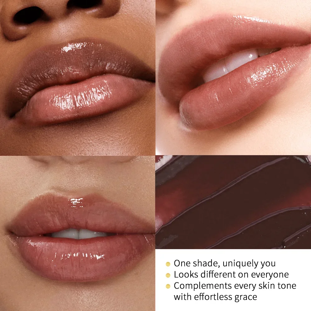 Bálsamo labial incoloro de miel negra, lápiz labial de larga duración, hidratante higiénico, maquillaje nutritivo para el cuidado de los labios