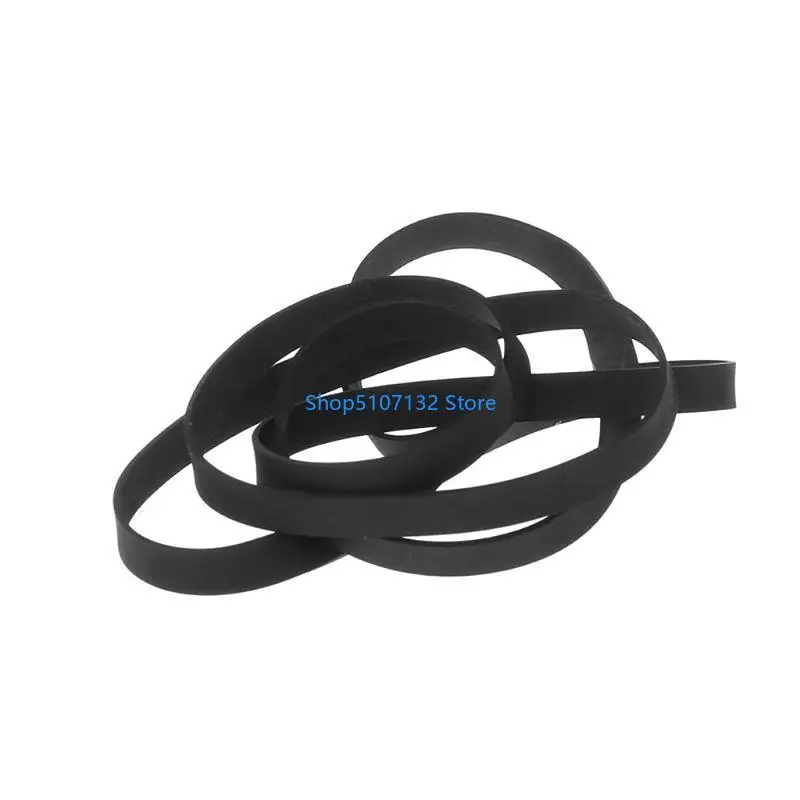 87HD 2Pcs Drive Belt Rubber Turntable Transmission Strap 627 x 5 x 0.6mm Replacement