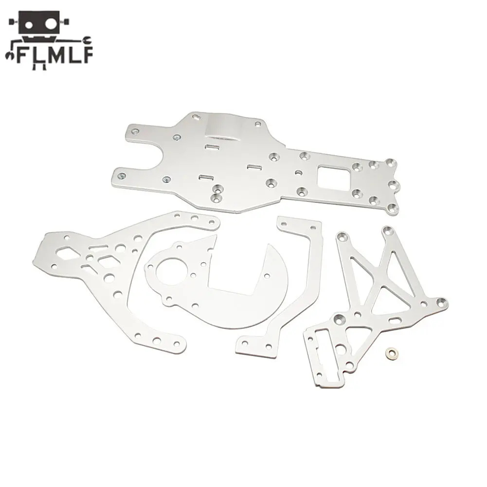 Rc Car Engine Chassis Gear Fuel Tank Plate Rear or Front Upper Metal Plate for 1/5 HPI ROFUN ROVAN KM BAJA 5B 5T 5SC Truck Parts