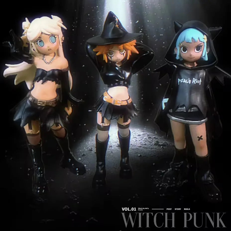 Peach Riot Witchy Punk Figures Genuine 100% Bloody Valentine Poster Girl Action Figurine Collect Model Decor Toys Surprise Gift