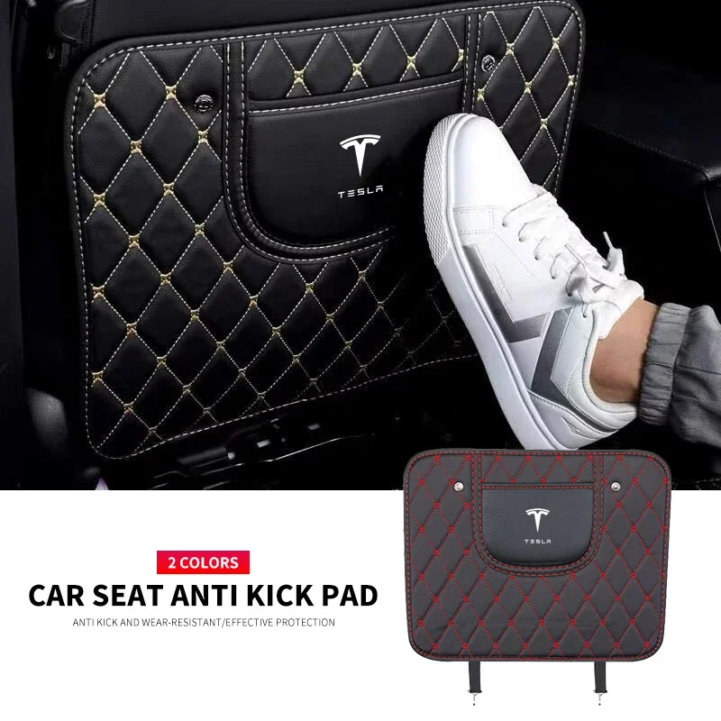 Anti Wear Pads Rear Seat Back Half Pack Anti Kick Pads For Tesla Model 3 X S Y 2020 2021 2023 Decals TM3 TMX TNS Auto Accessorie