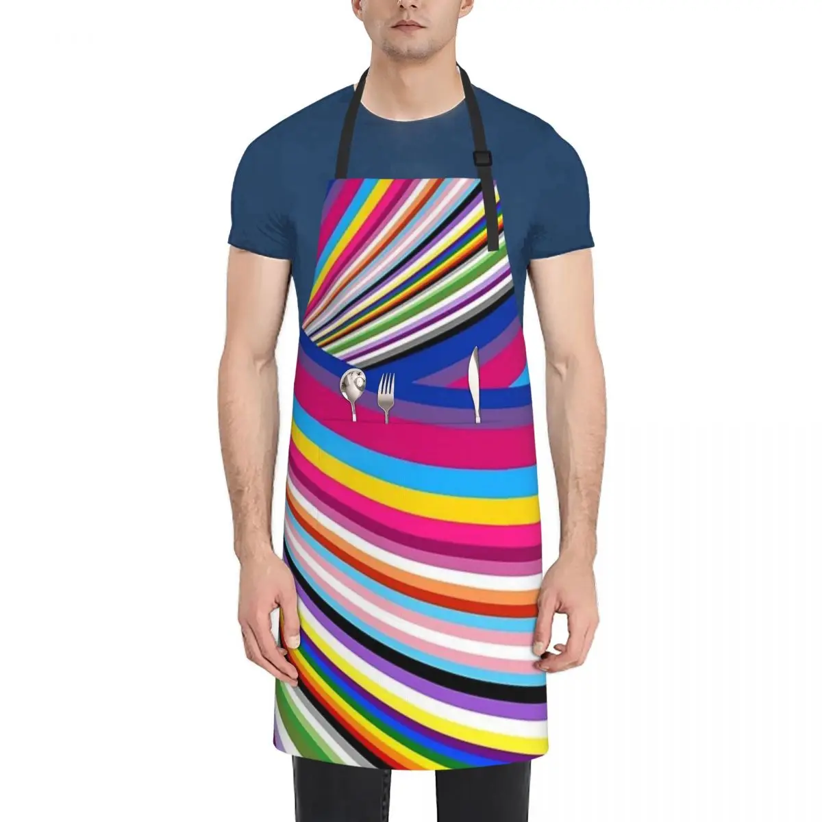 

Pride Flags Adjustable Waterproof Apron with Pockets for Adults - Heavy-Duty Kitchen and Workshop Apron for Everyday Tasks