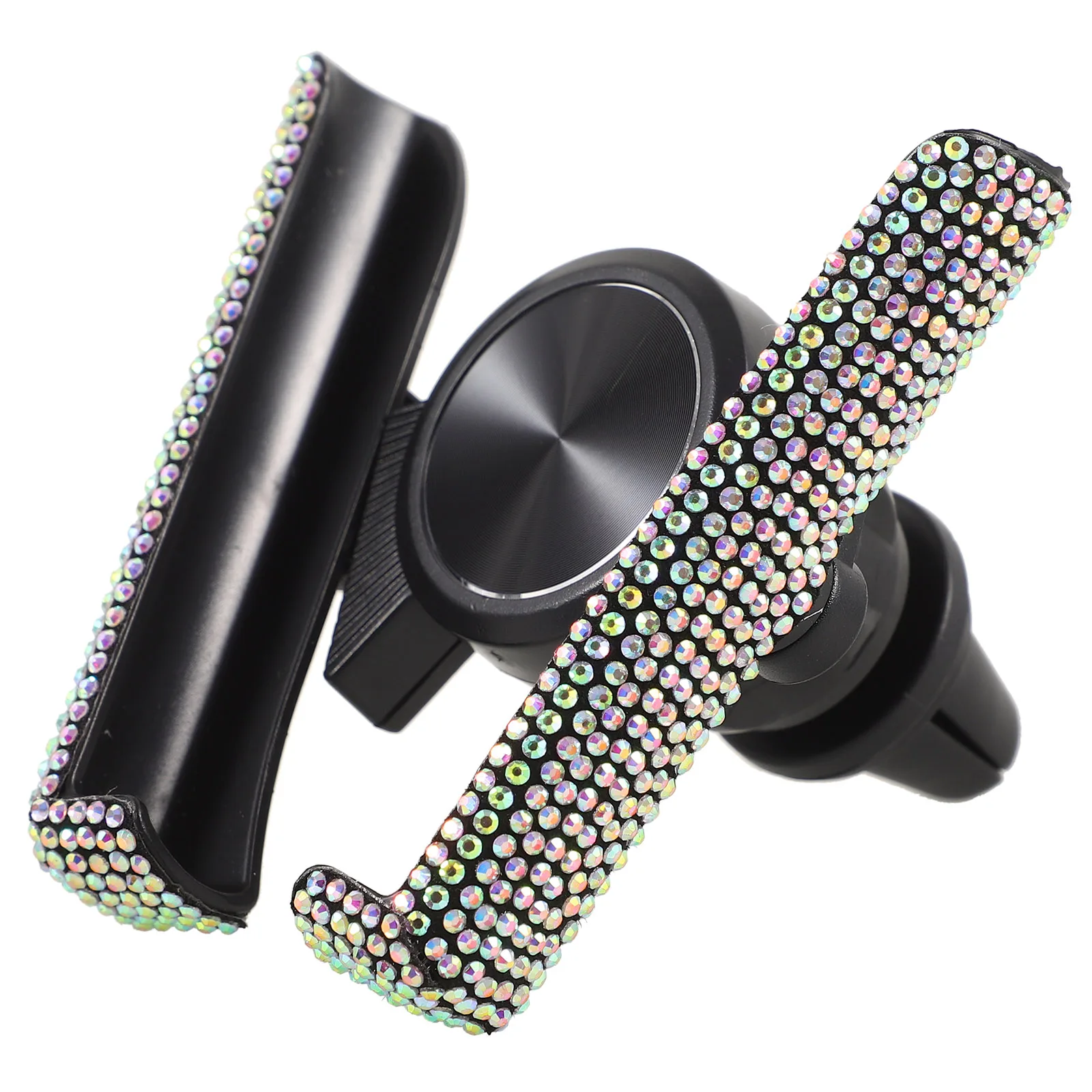 

Rhinestone Car Phone Holder Mount Air Vent Vehicle Phone Mount For Mobile Compatible With Most Phones Recorder Sturdy Secure