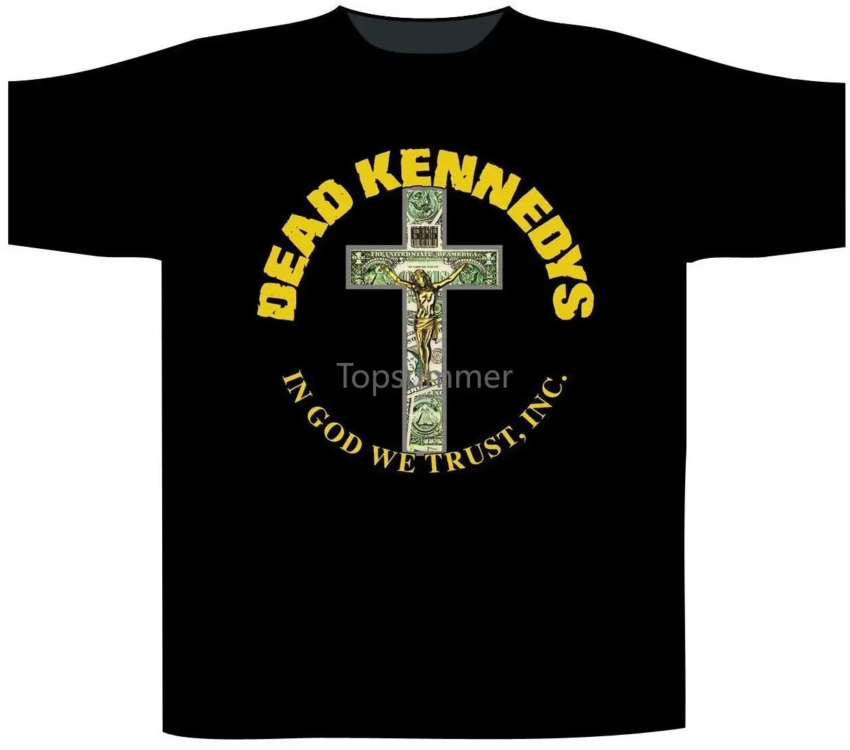 

Dead Kennedys In God We Trust Cross T-Shirt New & Tshirt Men Black Short Sleeve Cotton Hip Hop T-Shirt Print Tee