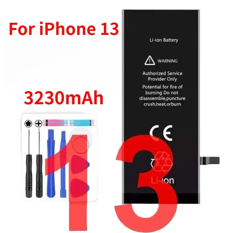 Li-ion Battery For iPhone 11 12 13 14 15 Pro Max mini Plus SE X XR XS Max 12mini 13pro 13promax Replacement Phone Batteries