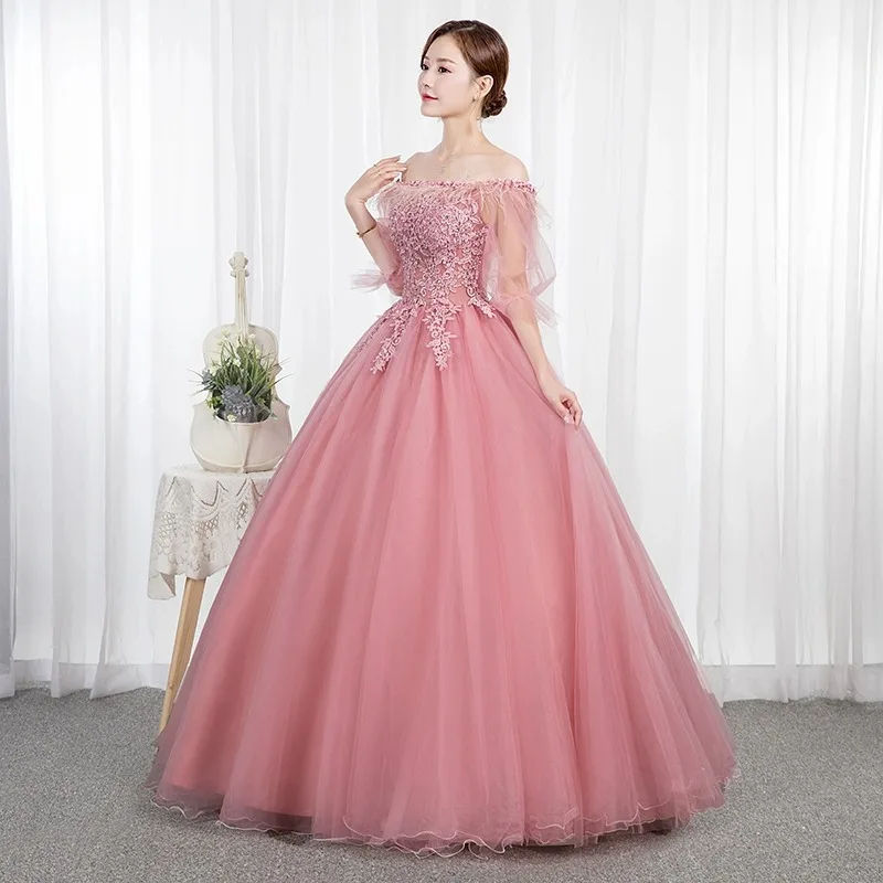 Customized Ball Gown Quinceanera Dresses Appliques Tulle Prom Birthday Party Gowns Formal Occasion robes de soirée