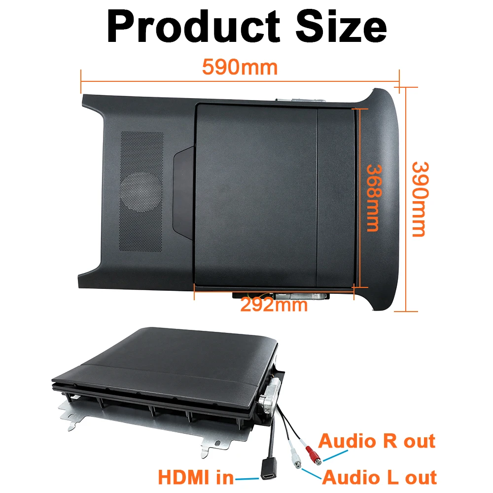 Carsanbo 15.6 In Alpha Electric Android Car Roof Monitor with HDMI FM USB 1080P Ceiling Screen for Toyota Alphard 40 Series 2024