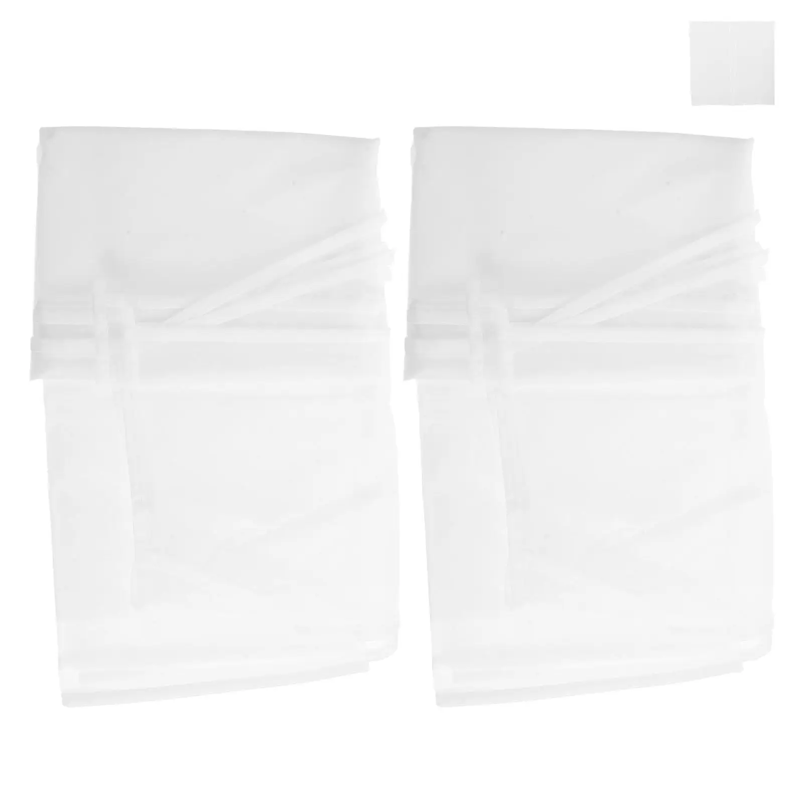 2Sets Clothing Rack Dust Covers Translucent Closet Wardrobe Storage Cover Open Closet Clothes Dust Cover 43x43
