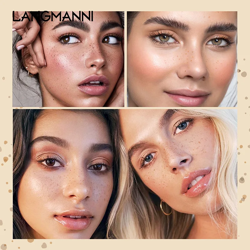 ラングマニ 2色 防水・防汗 イージーカラー そばかすペン 長持ち カラーそばかす スポッティングペン