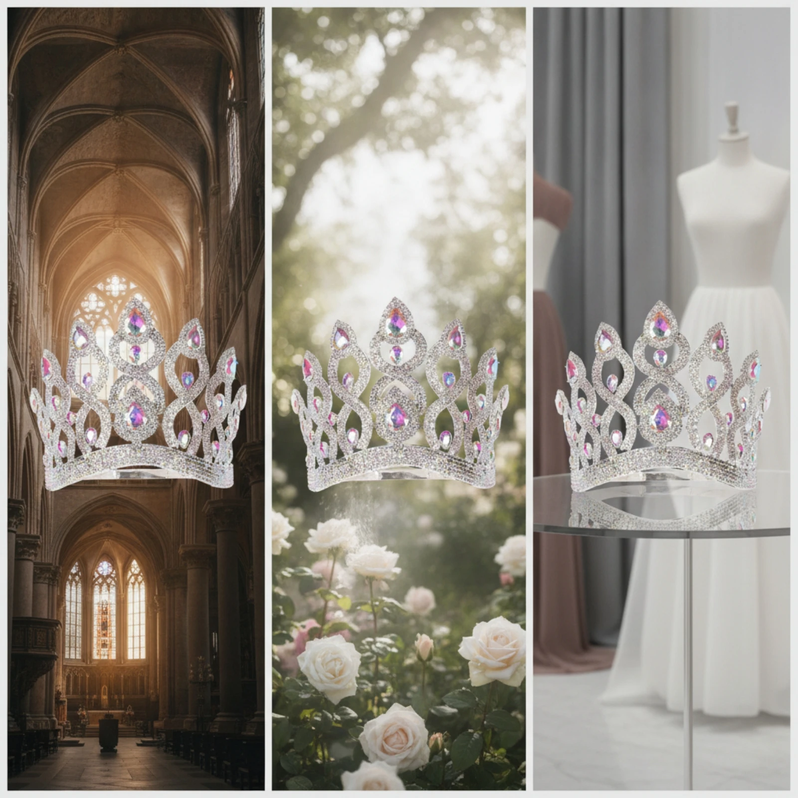 crown-style-headband-with-rhinestones-elegant-openwork-crown-tiara-silver-tone-crystal-tiara-delicate-eye-catching-for-women