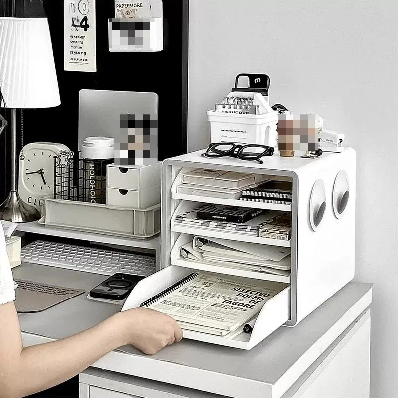 Coin Capsule Drawers Desk Storage Bookshelf Box Stacking Trays Office Storage Document Folder Mini Repisa Room Accessories