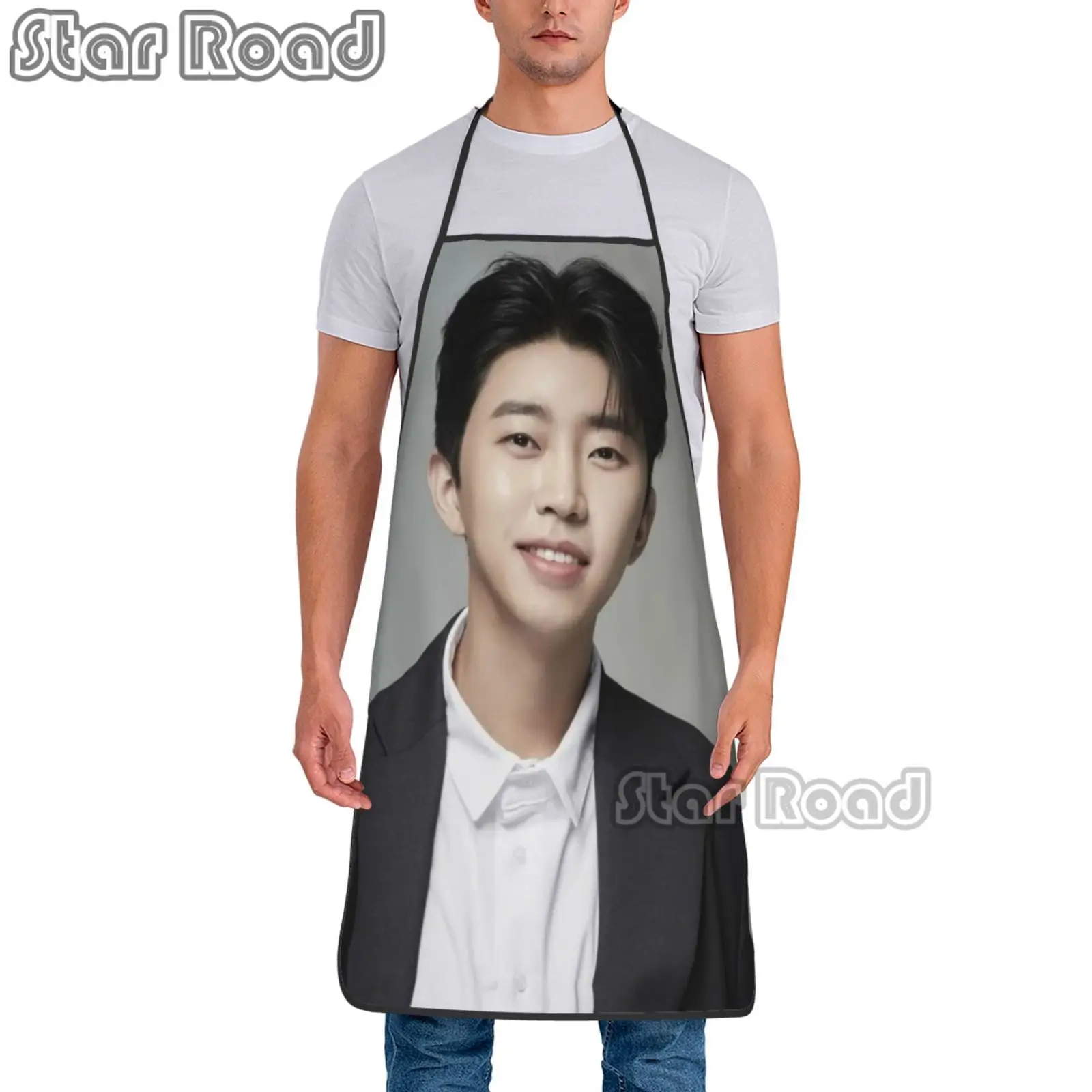 South Korean Star Lim Young Woong 02 Apron Grill Kitchen Chef Apron Professional for BBQ, Baking, Cooking for Men Women Size