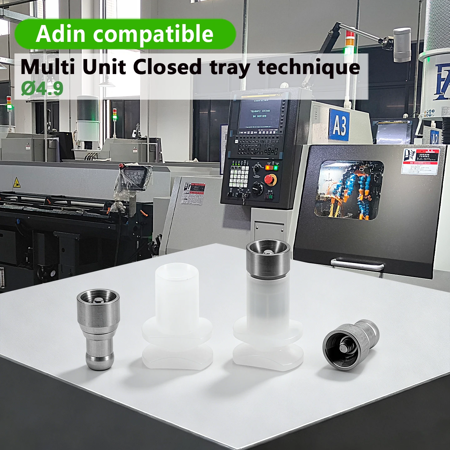 For Adin MUA Transfer Coping Closed Tray Multi-Unit Compatible Impression Scanning Healing Abutment OEM ODM Custom Metal Parts