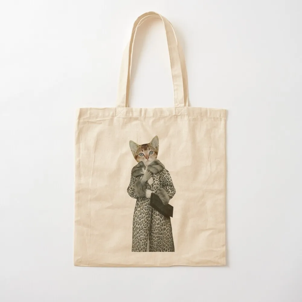 Kitten Dressed as Cat Tote Bag custom tote bag custom fabric bag tote woman
