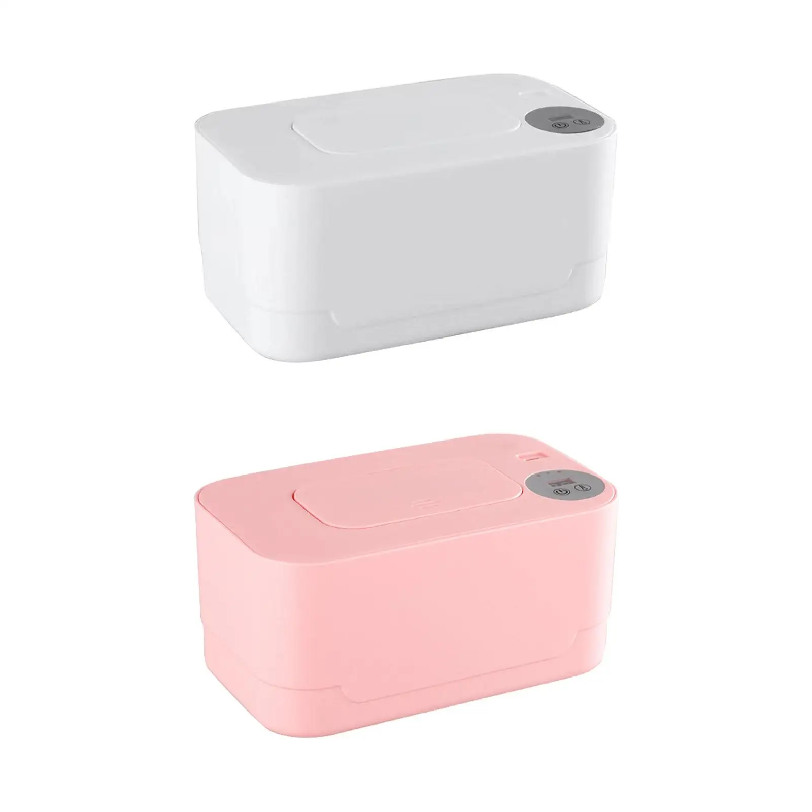 Heated Wipe Dispenser Napkin Heating Box Cover Wipe Dispenser Box Wet Towel Dispenser for Hotel Outdoor Home Traveling Bathroom