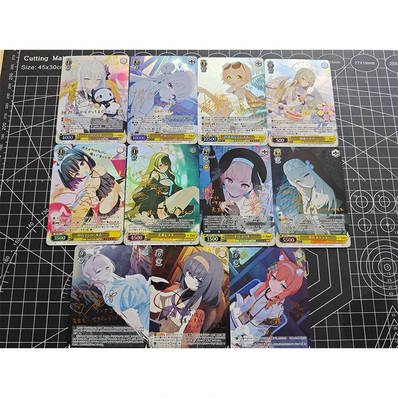 Blue Archive Anime Characters Hayase Yuka Misono Mika DIY Homemade Collection Card Christmas Birthday Gift Bronzing Game Toys