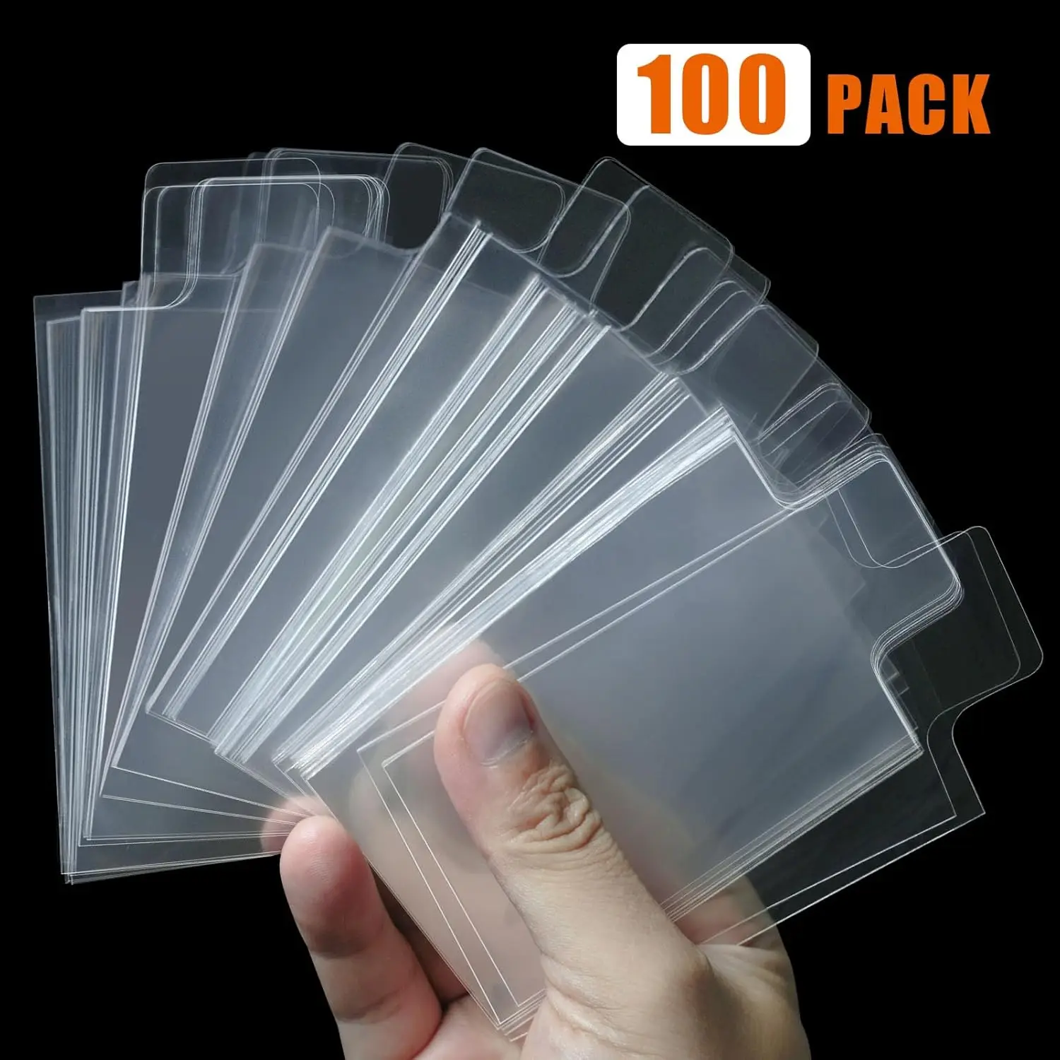 100PCS Clear Beschermende Sleeves Fit Voor 35PT-100PT Hard Plastic Kaarthouder Voor Pokemon TCG Game Trading Sportkaarten Protector