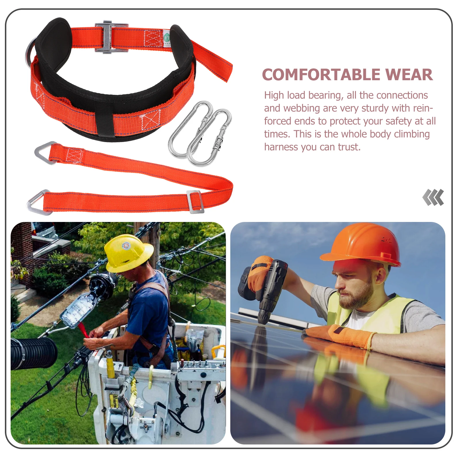 

Men’s Electrical Work Safety Belt | Anti-Falling Suspenders for Electricians Durable Outdoor Tree Climbing Safety Gear