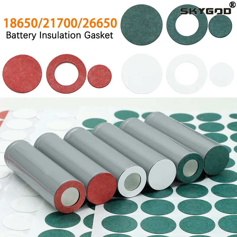 

25~500pcs Li-ion Battery Insulation Gasket Pack 18650 21700 26650 Cell Barley Adhesive Paper Glue Fish Electrode Insulated Pads