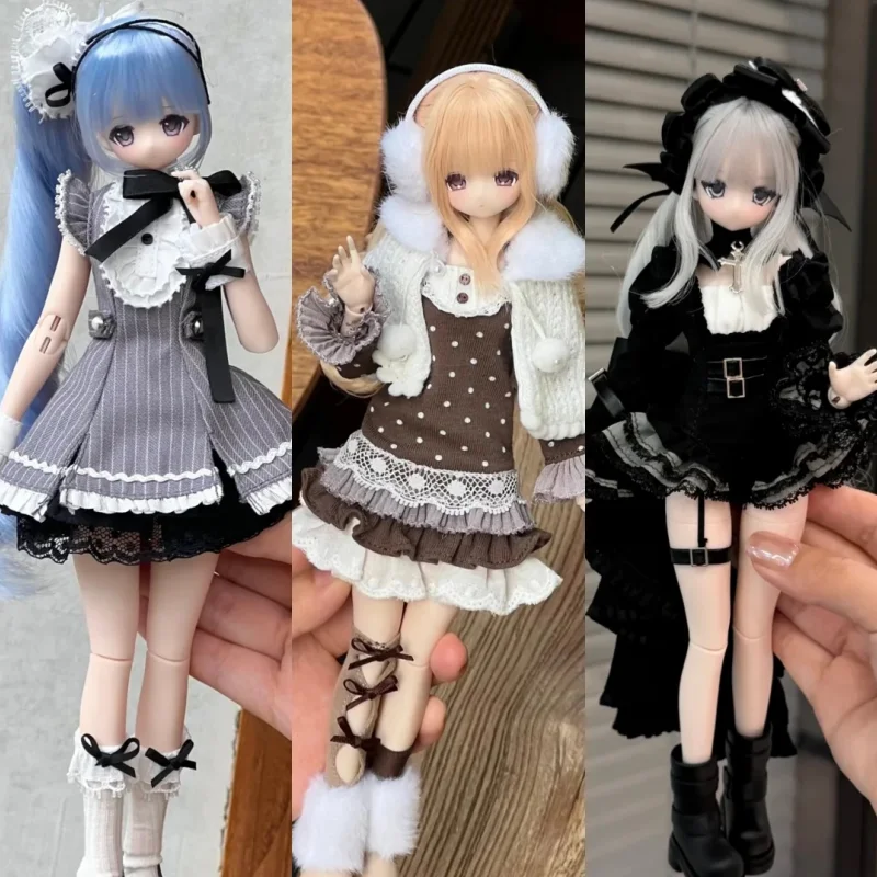 Echte Neue Mystery Box Saturday Girl Weekly Series 1/6 Wurzelhaar BJD Blind Box Caixa Caja Puppen Geschenk Anime Actionfiguren Spielzeug Geschenke