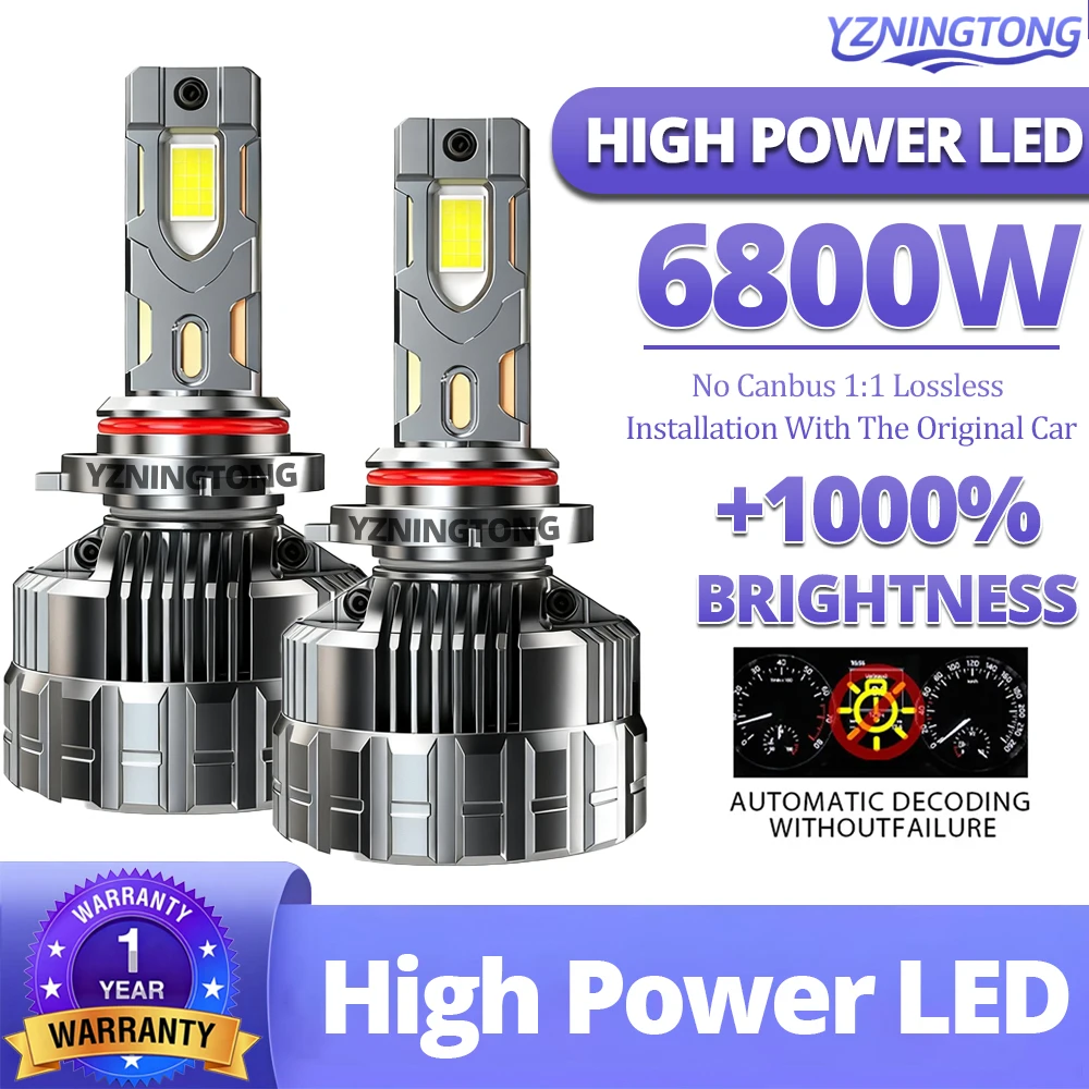 

High Power H1 LED Headlights for Car Canbus Automobile H7 Led Headlamp H11 Fog Lamp 9005 HB3 9006 HB4 9012 HIR 12V H4 Led Light