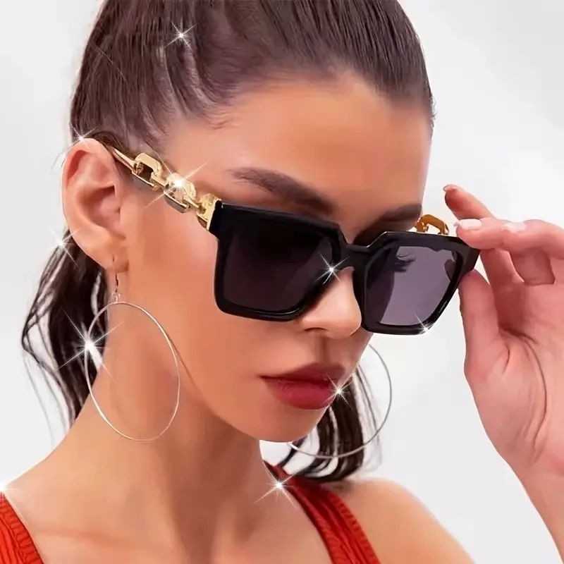 1 Stück europäische und amerikanische Retro-Sonnenbrille für Herren und Damen, trendige vielseitige Sommersonnenschutz und UV-Schutz fr