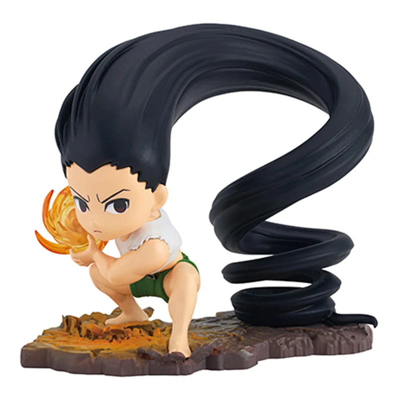オリジナル HUNTER×HUNTER 4 GON·FREECSS キルア Zoldyck Kaito ミニチュアシーンアクションフィギュアモデルデスクトップ装飾品