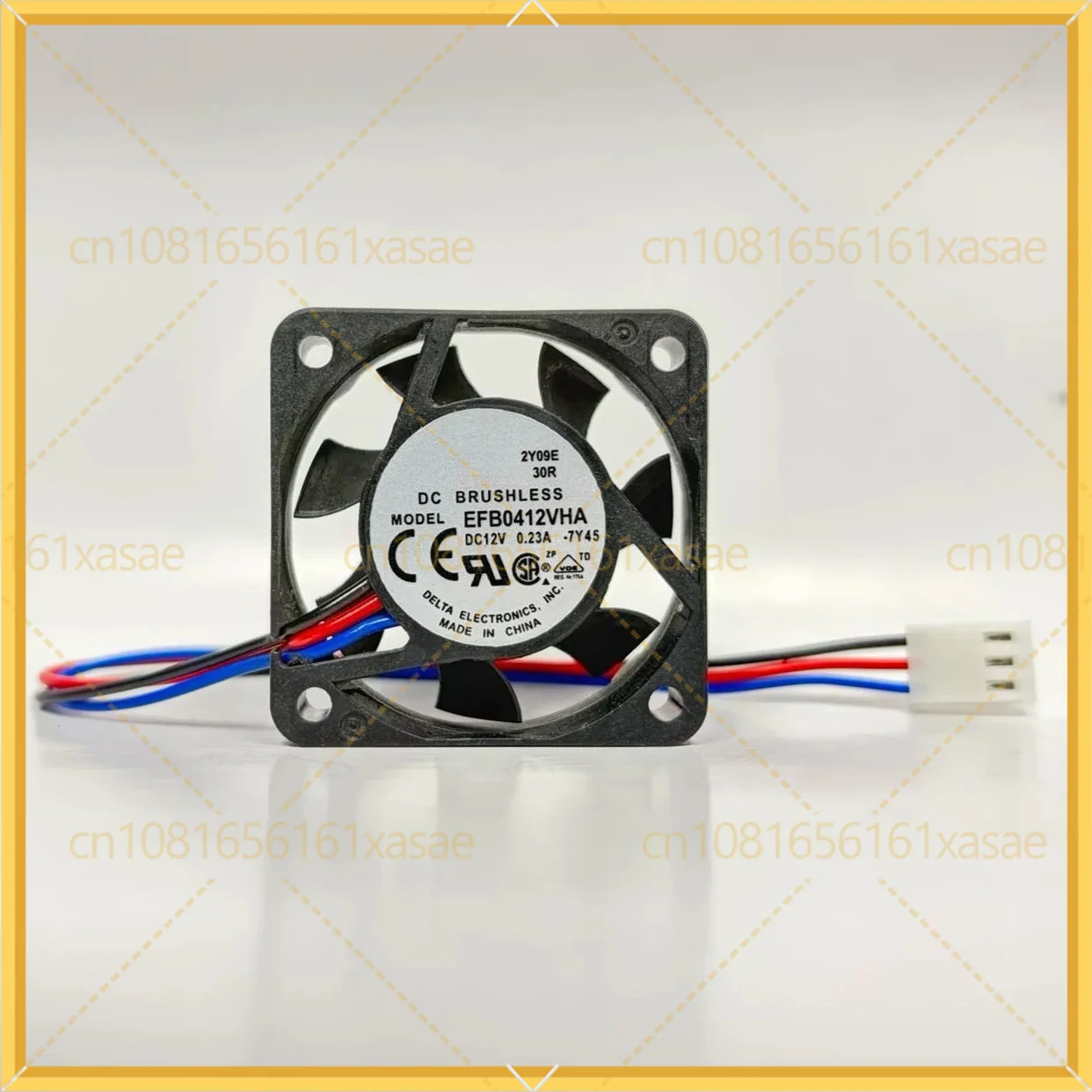 For Delta EFB0412VHA 4020 Cooling Fan DC12V 0.23A Dual Ball Bearing 3Pin Switch Server Chassis Power Supply Replacement Parts