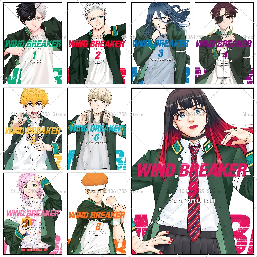 1PC WIND BREAKER Anime Poster Self-adhesive Art Waterproof Paper Sticker Coffee House Bar Room Wall Decor