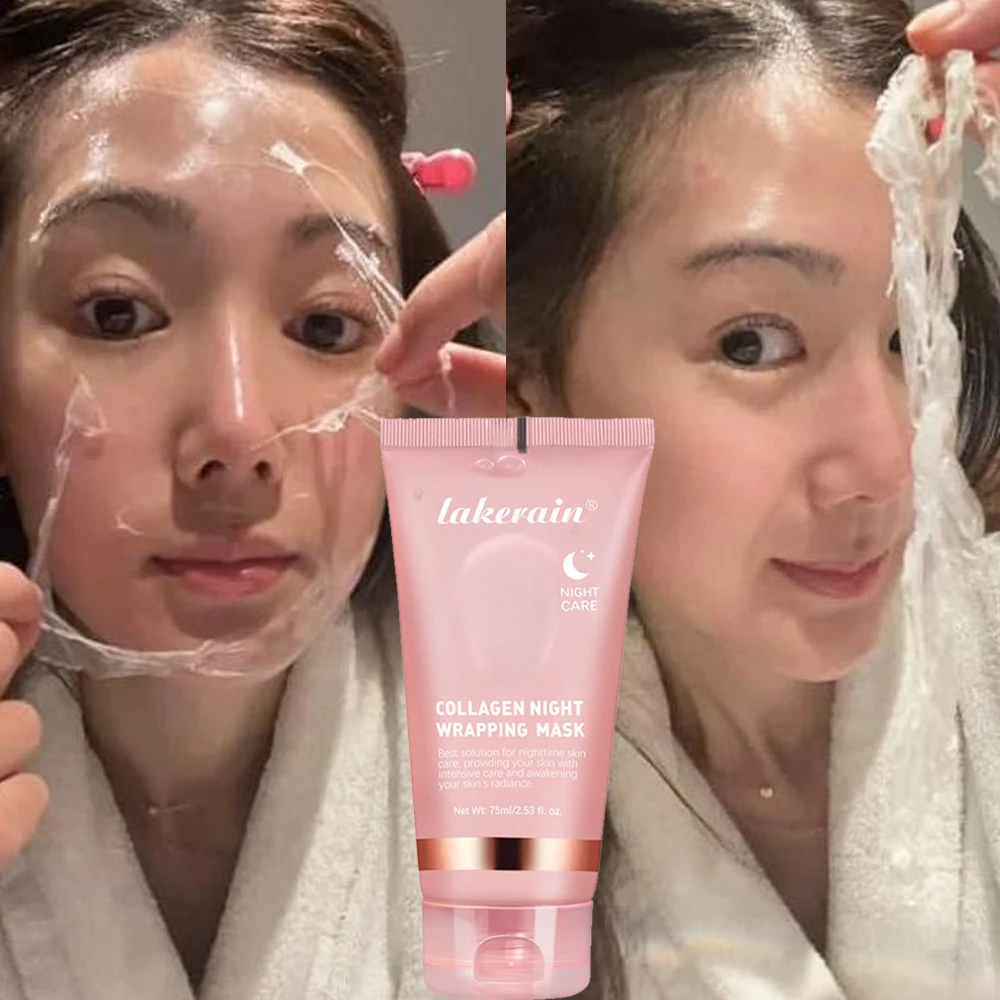 Deep Clean Facial Mask Cream Exfoliating Night Collagen Wrapping Mask Moisturizing Peel-off Smearing Facial Masks Sensitive Care