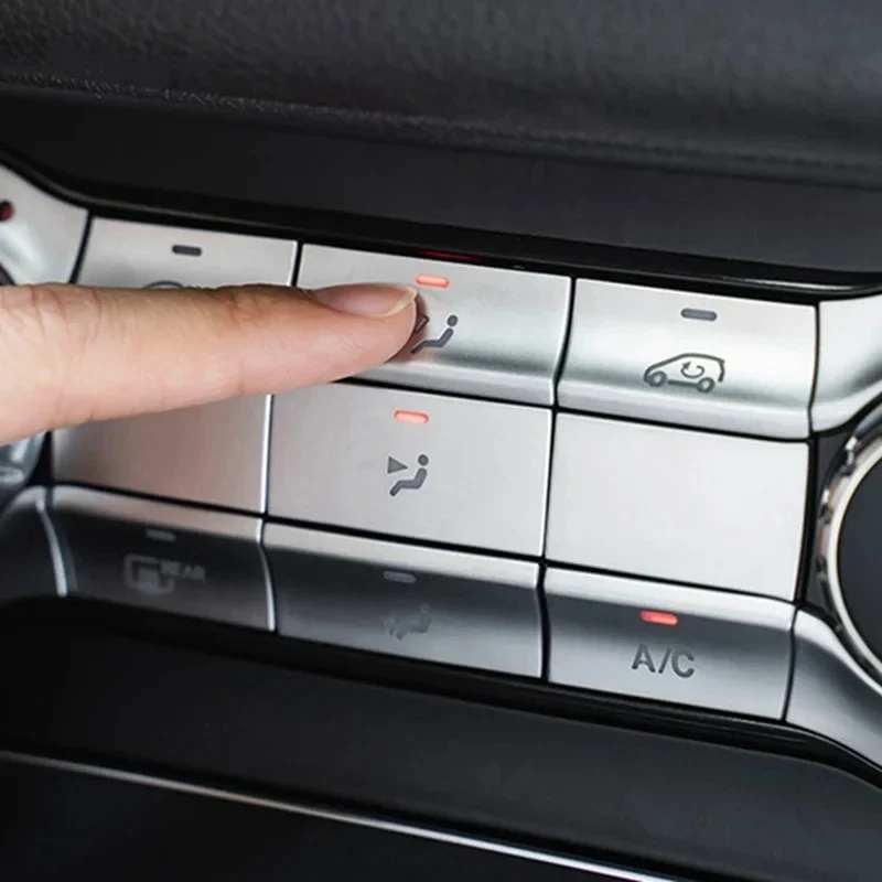 

Центральная консоль автомобиля, кнопка кондиционера, наклейка, накладка для Mercedes Benz CLA C117 GLA X156 A B Class W176 W246