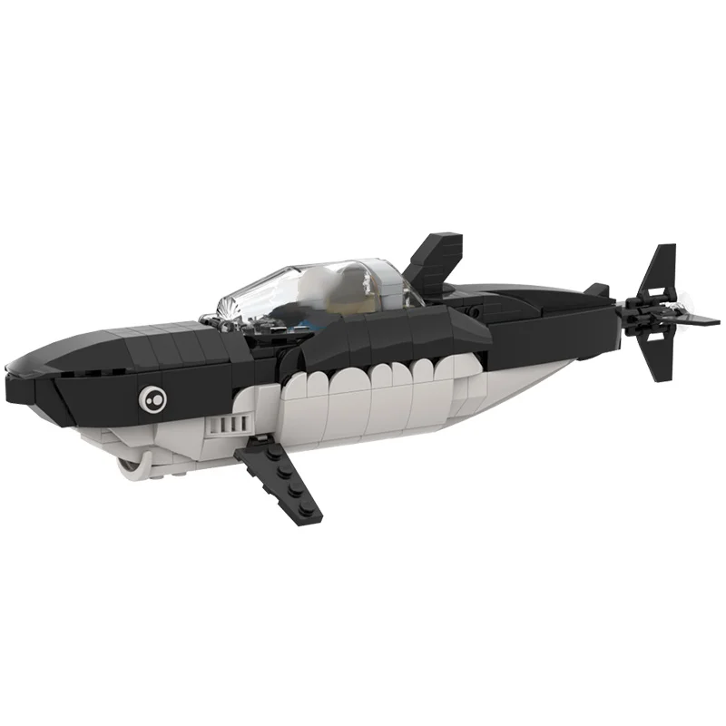 291pcs MOC 상어 잠수함 틴틴즈 블록 어린이 크리스마스 장난감 선물 어린이 청소년 크리스마스 장난감 선물