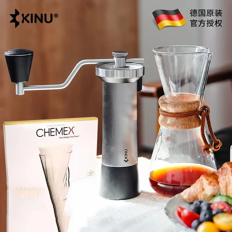 KINU M47 Manual Coffee Grinder Cafeteira Cozinha Coffee Accessories Portable High Quality  Hand Grinder Titanium Plating Burr