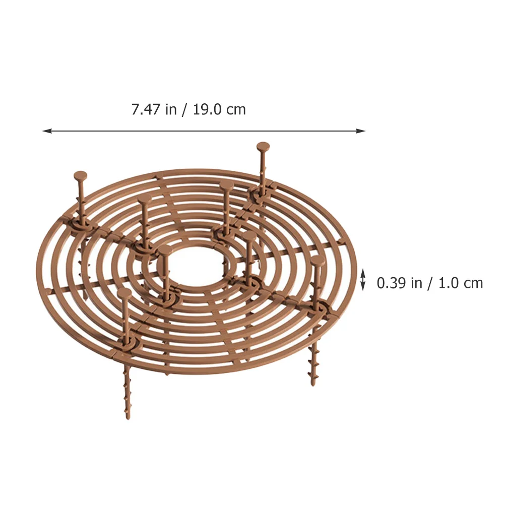 Cubierta protectora de tierra para macetas, 5 uds., para uso en jardín interior y exterior, resistente al desgaste, compacta y ligera